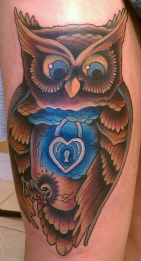 Tattoos - Hooter-Owl Locket - 65373